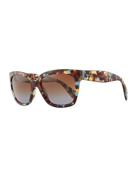 sunglasses yellow tortoise prada|prada blue tortoise shell sunglasses.